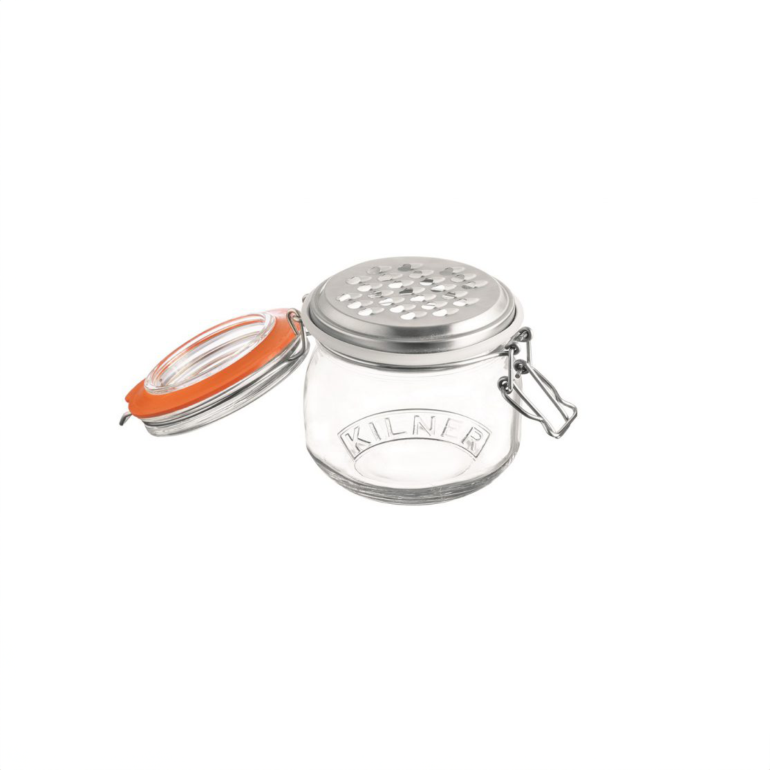 Kilner Kilner grater with jar 0,5 L | Scandinavian Design | Transparent