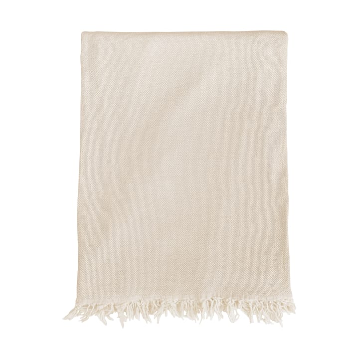 Boheme cotton throw 130x170 cm - Beige - Klippan Yllefabrik