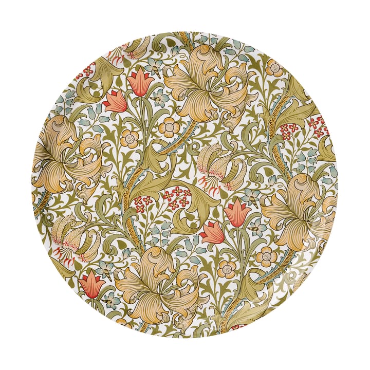 Golden Lily round tray Ø38 cm - Multi - Klippan Yllefabrik