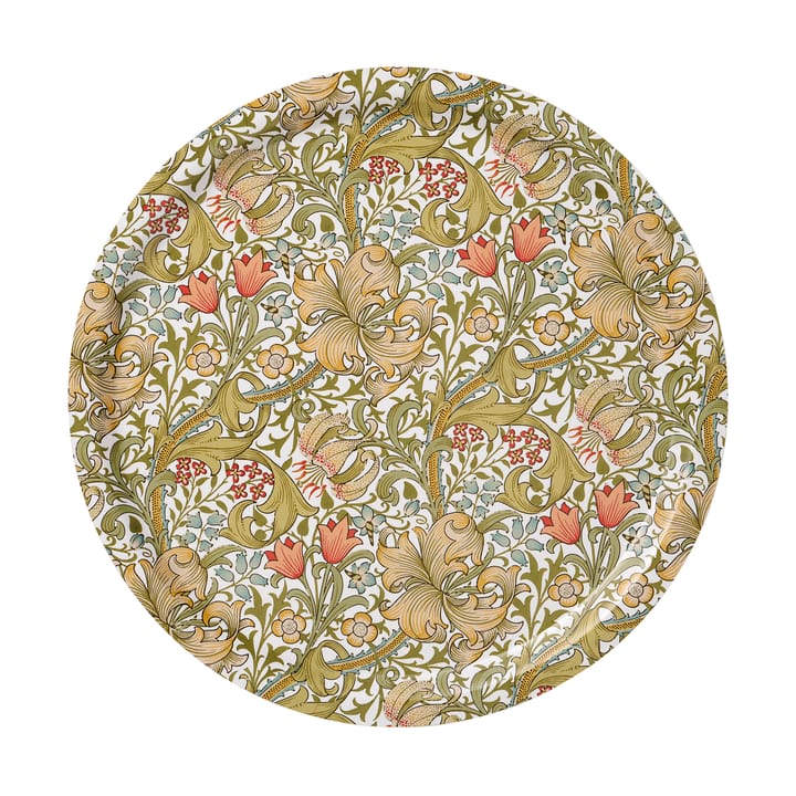 Golden Lily round tray Ø49 cm - Multi - Klippan Yllefabrik