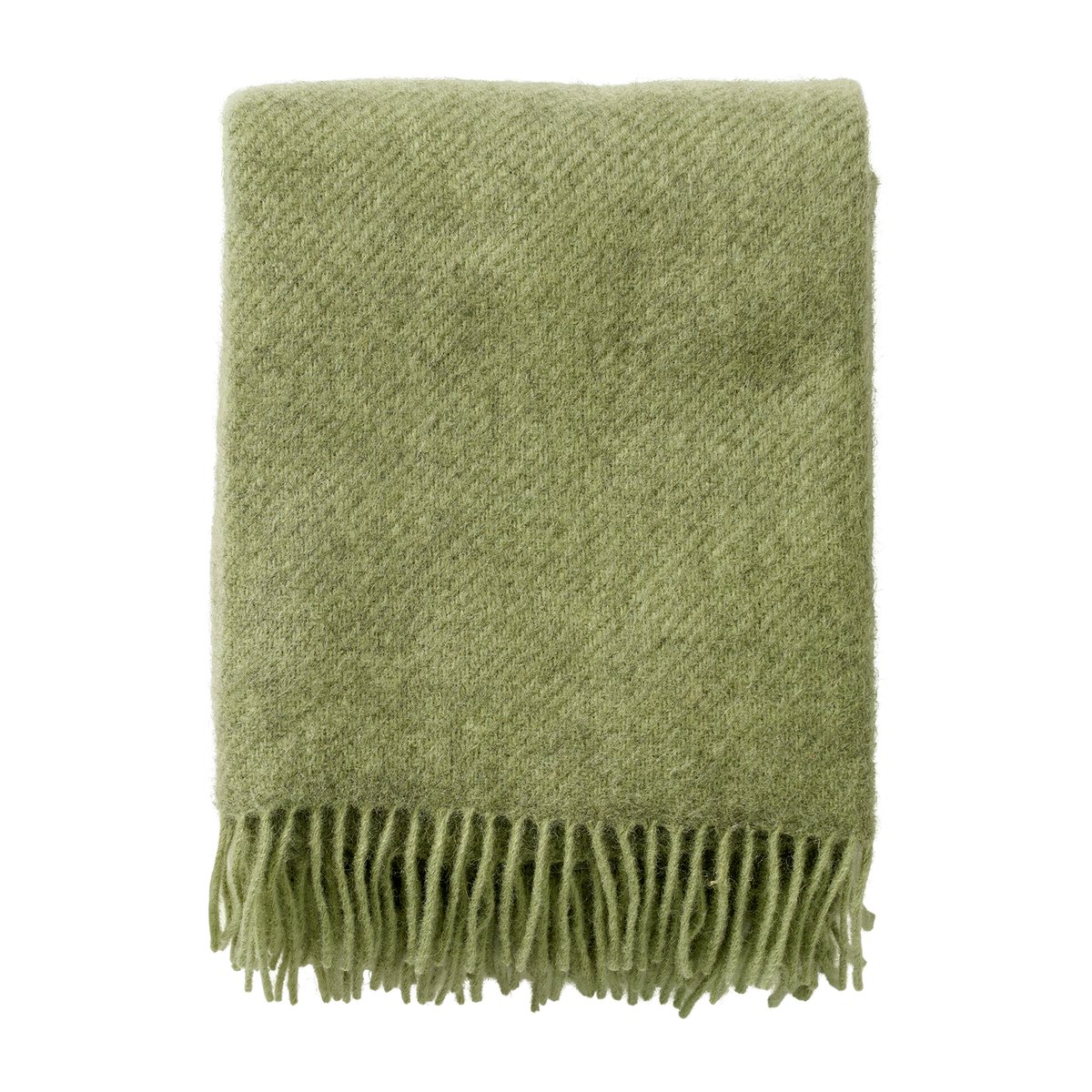 Klippan Yllefabrik Gotland wool throw 130x200 cm Pear