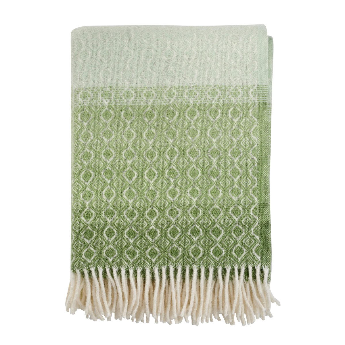 Klippan Yllefabrik Havanna wool throw green multi | Scandinavian Design | Wool blankets & throws | Green