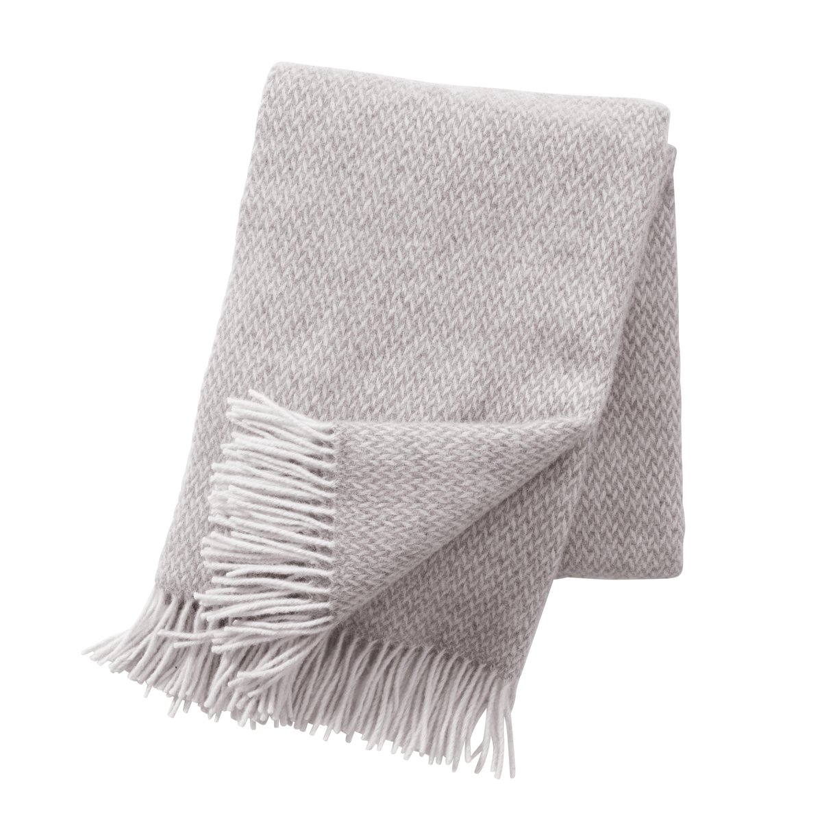 Klippan Yllefabrik Pulse wool throw sand (beige) | Scandinavian Design | Wool blankets & throws | Beige