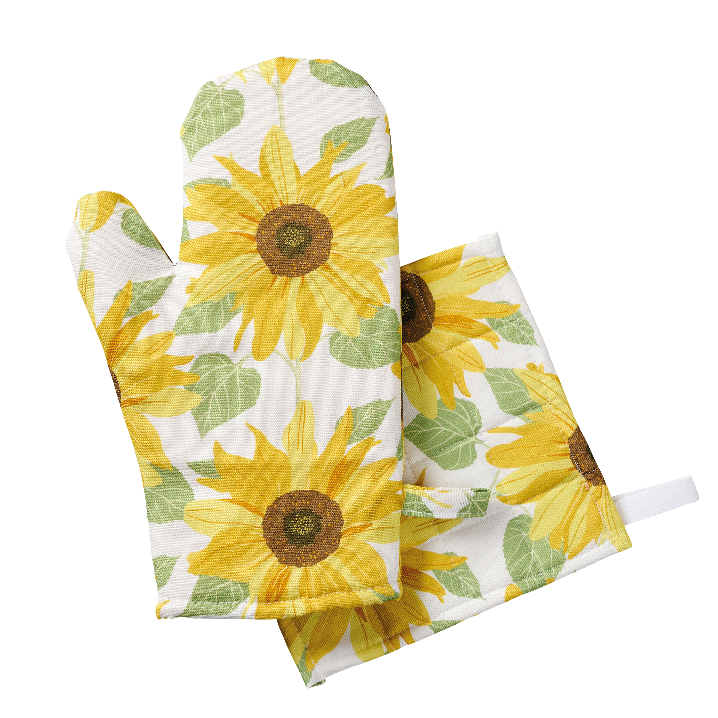 sunflower oven mitts