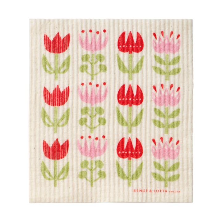 Tulip dishcloth 17x20 cm - Multi - Klippan Yllefabrik