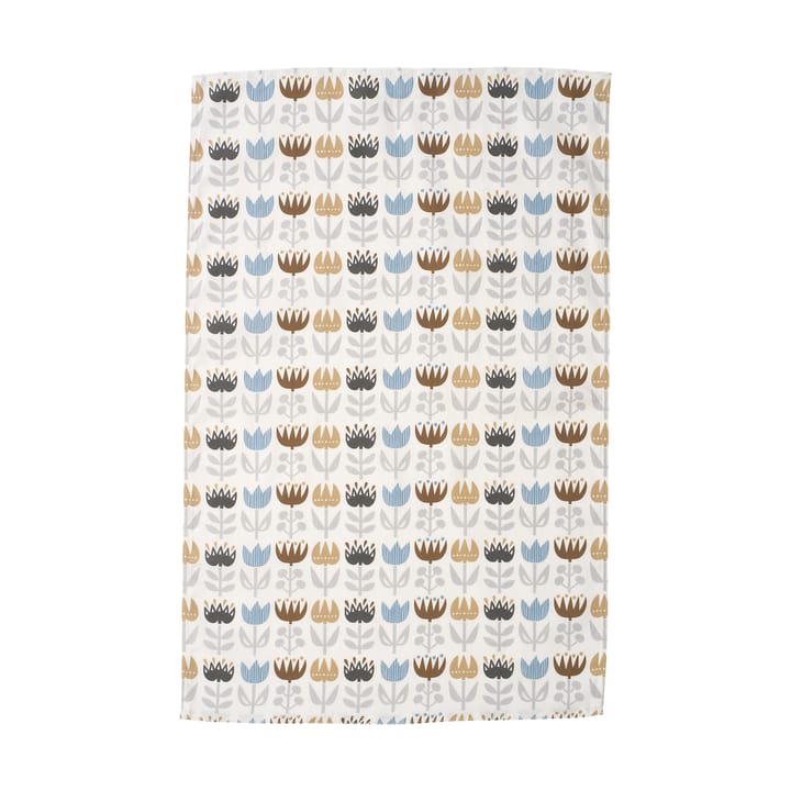 Tulip kitchen towel 46x70 cm - Grey - Klippan Yllefabrik