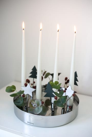 Jubel advent candle holder - Silver - KLONG