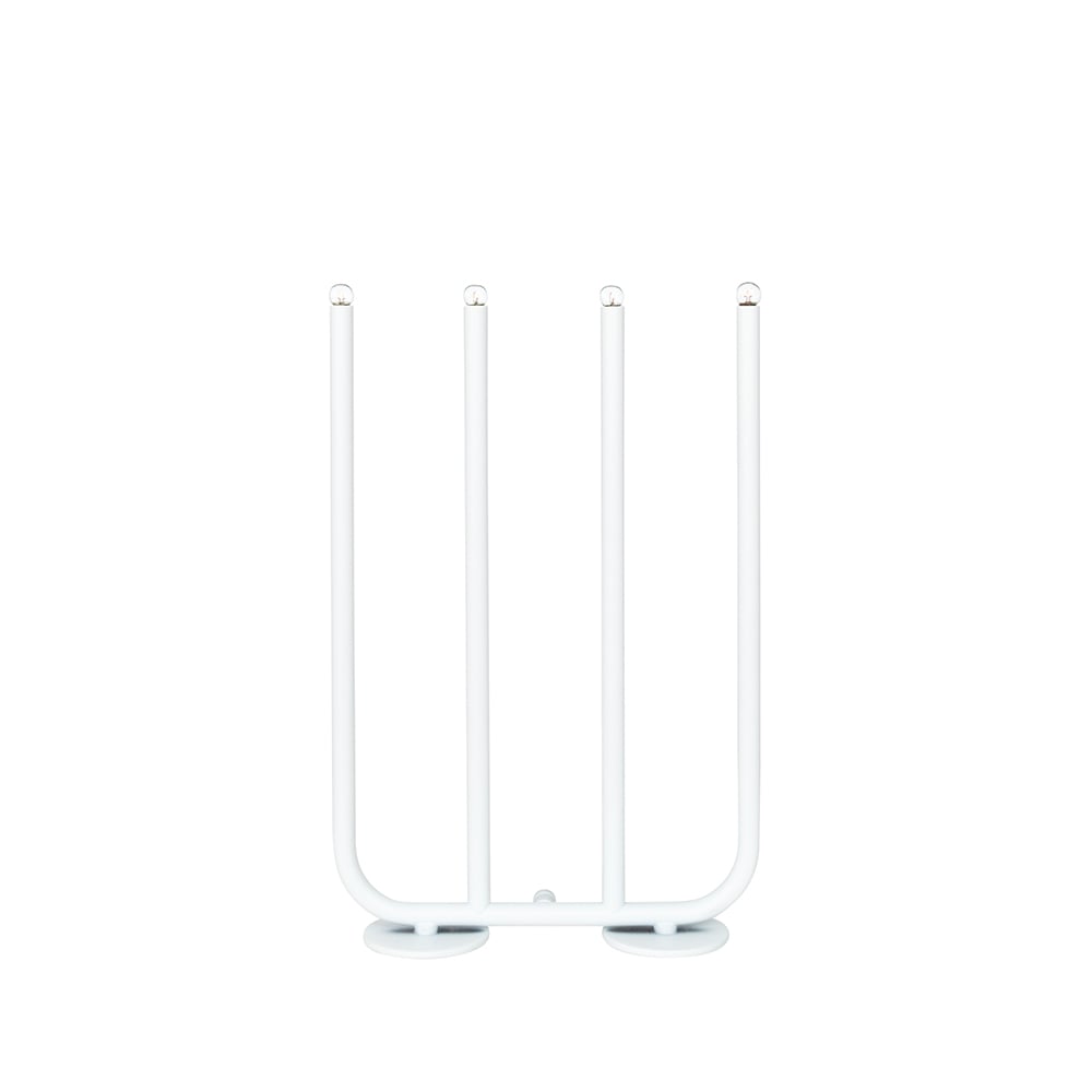 Konsthantverk December 4 candlestick White