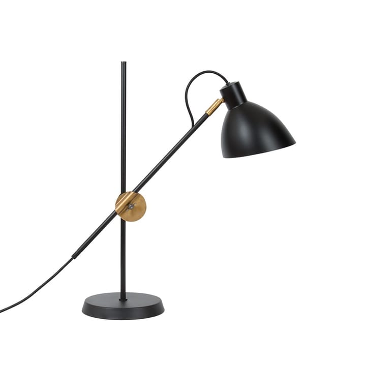 KH1 table lamp - Black matte, raw brass - Konsthantverk