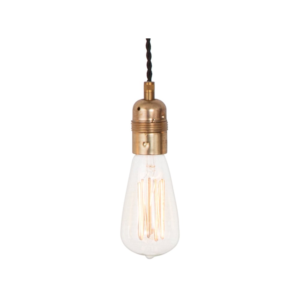 Konsthantverk Single pendant Raw brass, without pull switch