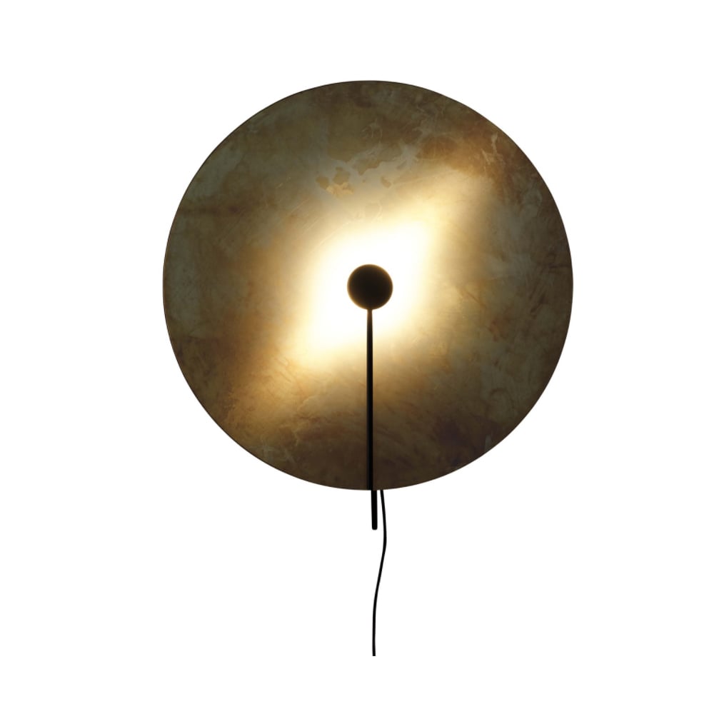 Konsthantverk Sol wall lamp Raw brass, xl