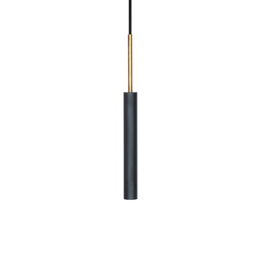 Konsthantverk Stav pendant Black/raw brass