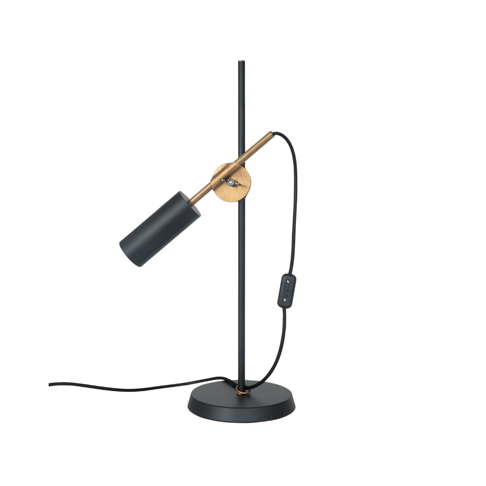 Konsthantverk Stav table lamp Black/raw brass