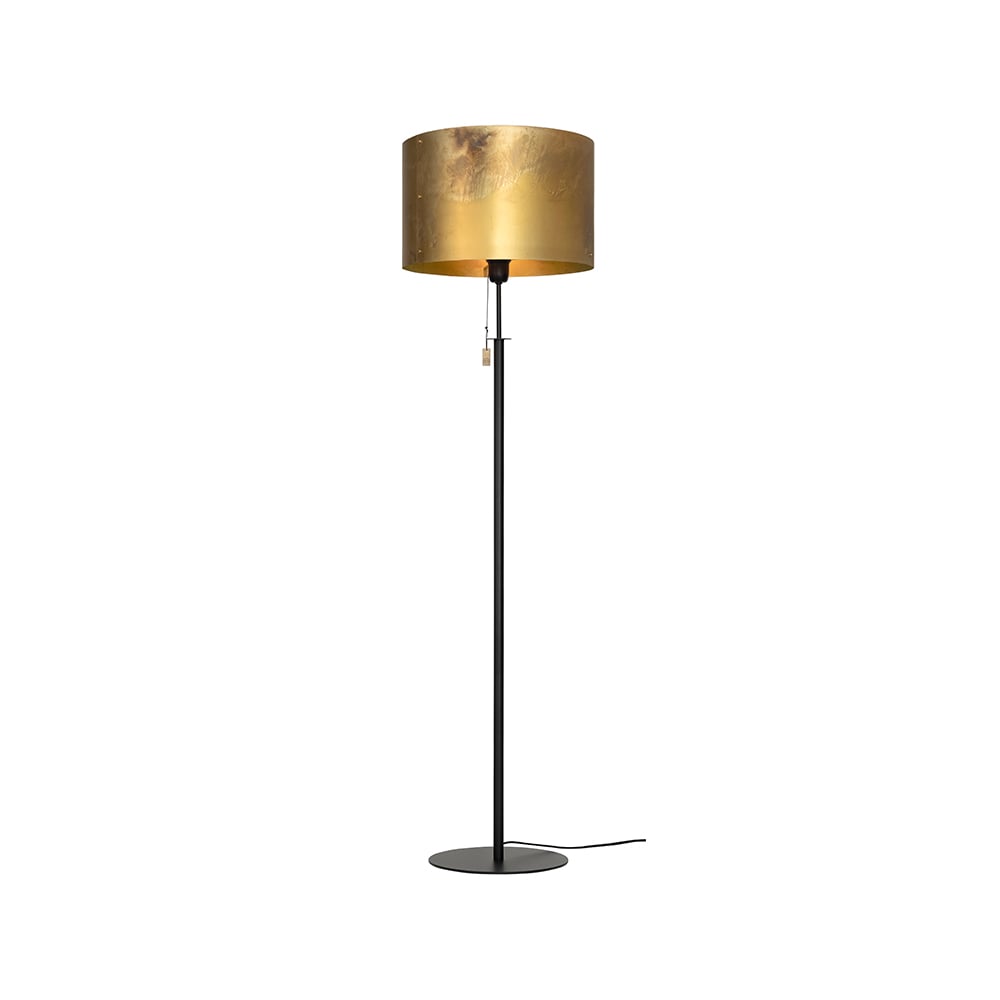 Konsthantverk Svep floor lamp Black/raw brass