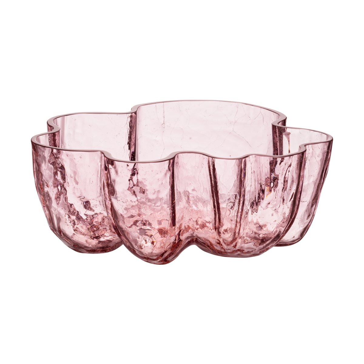 Kosta Boda Crackle bowl 10,5 cm Pink