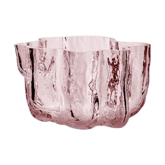 Crackle candle holder 5,8 cm - Pink - Kosta Boda