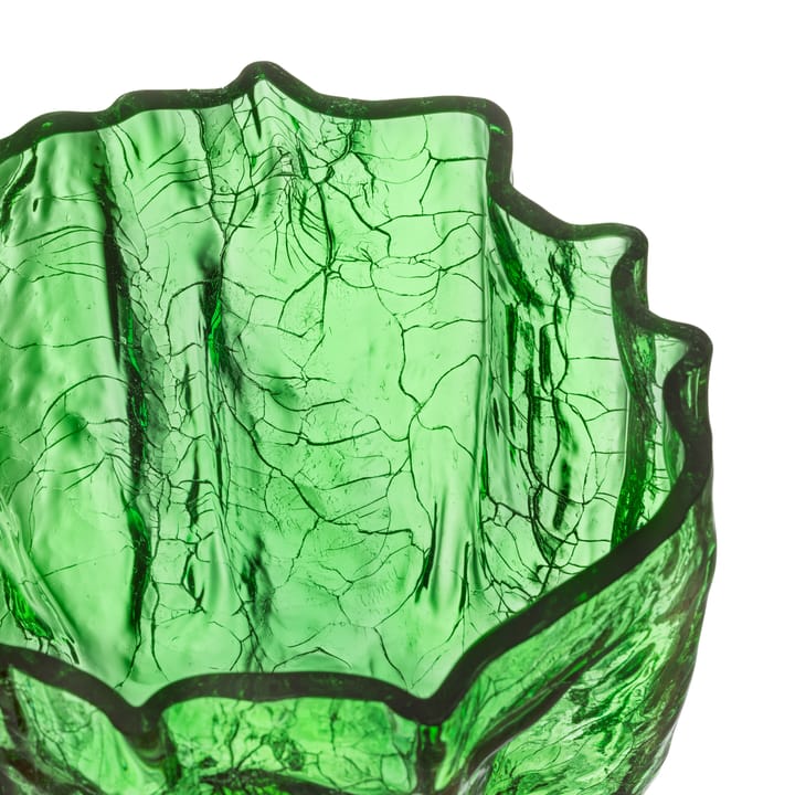 Crackle vase 17,5 cm, Green Kosta Boda