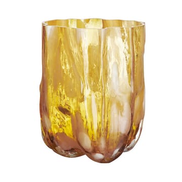 Crackle vase 27 cm - Amber Flamingo - Kosta Boda