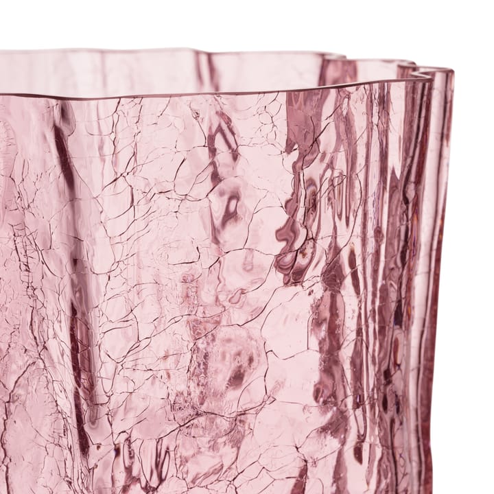 Crackle vase 27 cm, Pink Kosta Boda