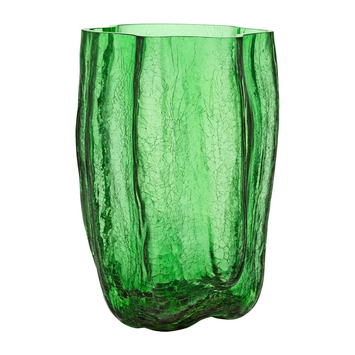 Crackle vase 37 cm - Green - Kosta Boda