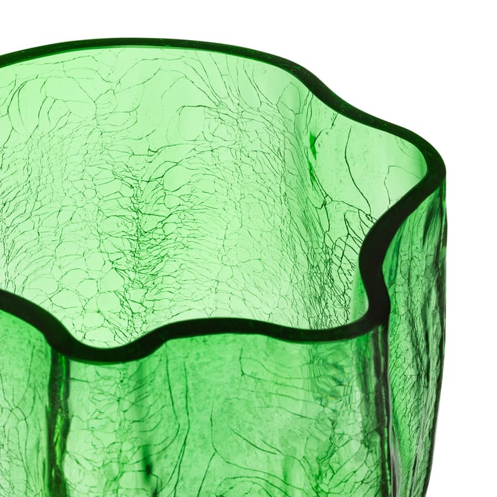 Crackle vase 37 cm, Green Kosta Boda