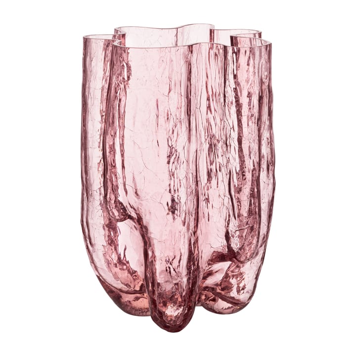 Crackle vase 37 cm - Pink - Kosta Boda