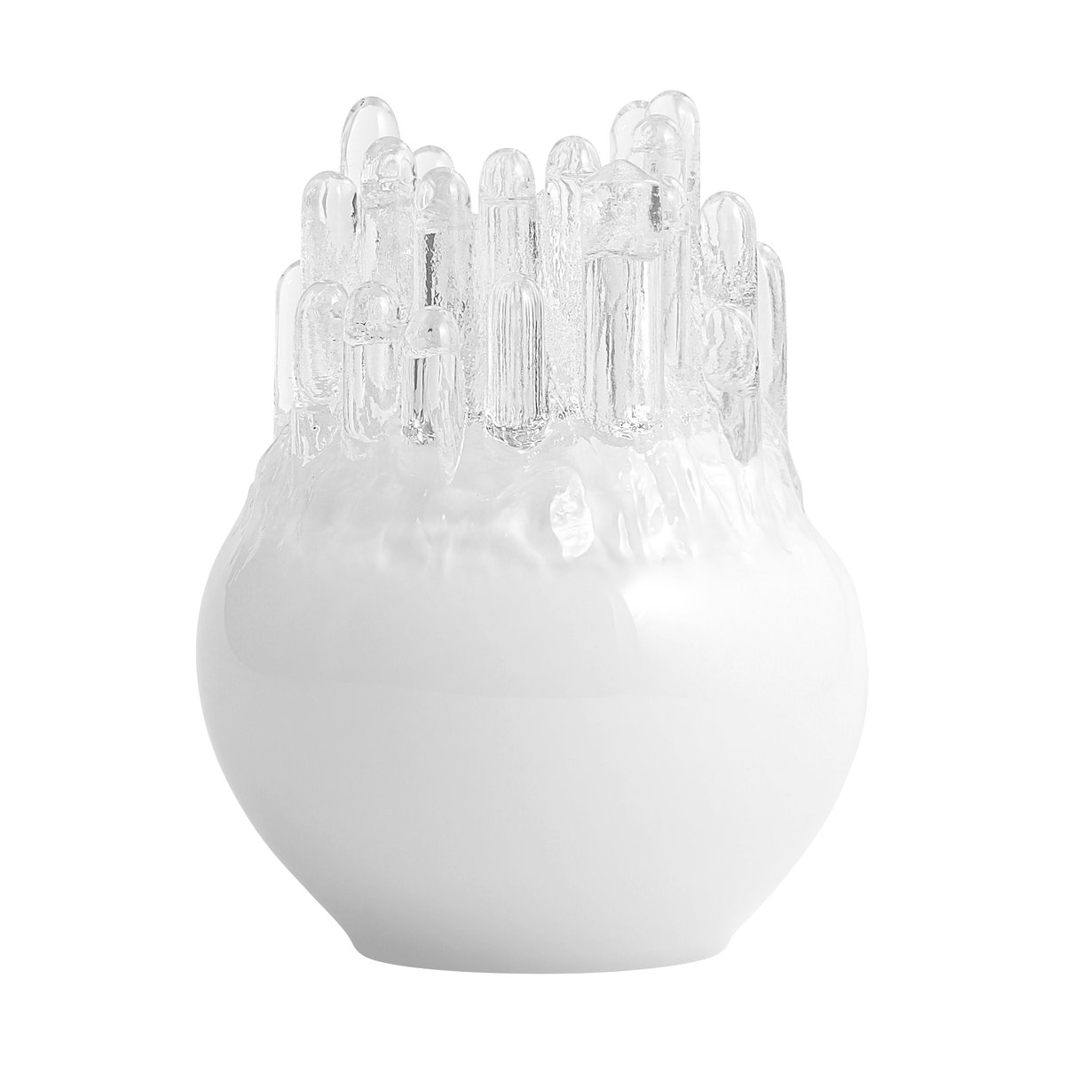 Kosta Boda Polar candle holder 190 mm White