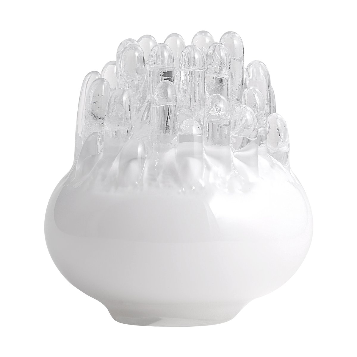 Kosta Boda Polar candle holder 200 mm White