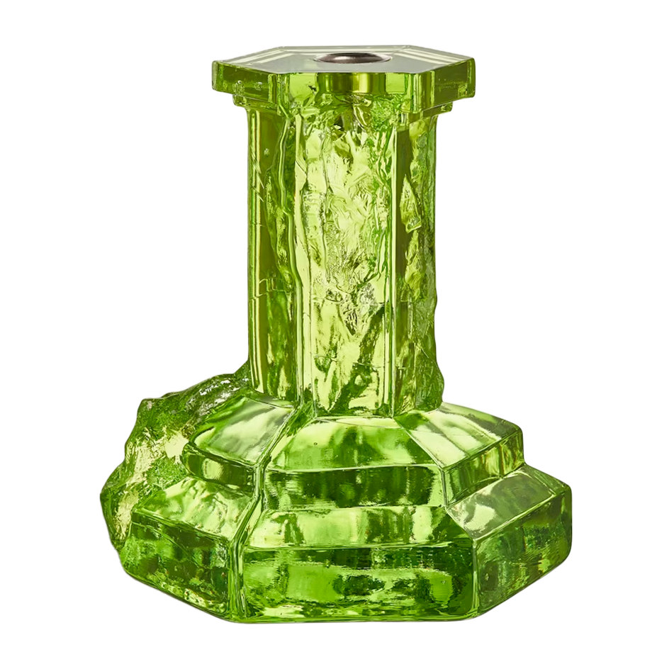 Kosta Boda Rocky Baroque candle sticks 175 mm Kryptonite