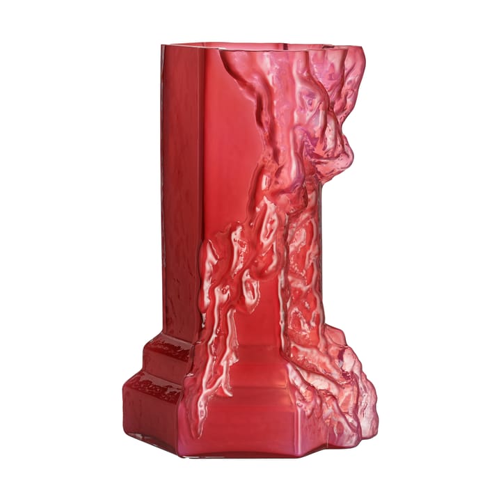 Rocky Baroque vase 35 cm - Hot pink - Kosta Boda