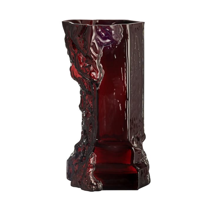 Rocky Baroque vase 35 cm, Oxblood Kosta Boda