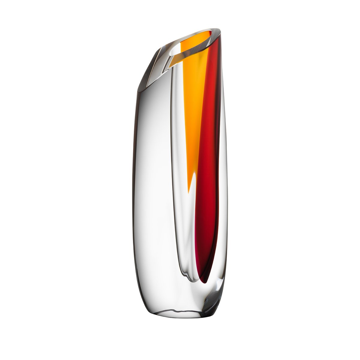 Kosta Boda Saraband vase 36 cm red-orange