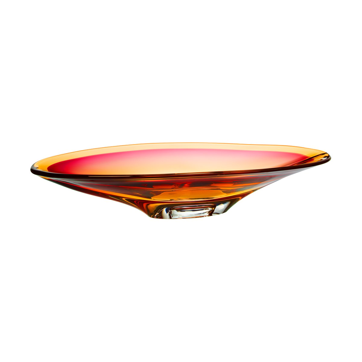 Kosta Boda Vision saucer Ø52.5 cm Pink-bärnsten