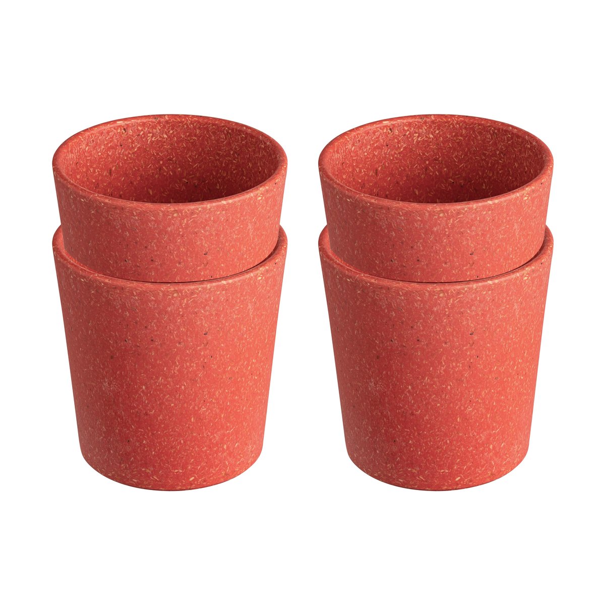 Koziol Connect cup S 19 cl 4-pack Natural coral | Scandinavian Design | Coffee cups | Pink