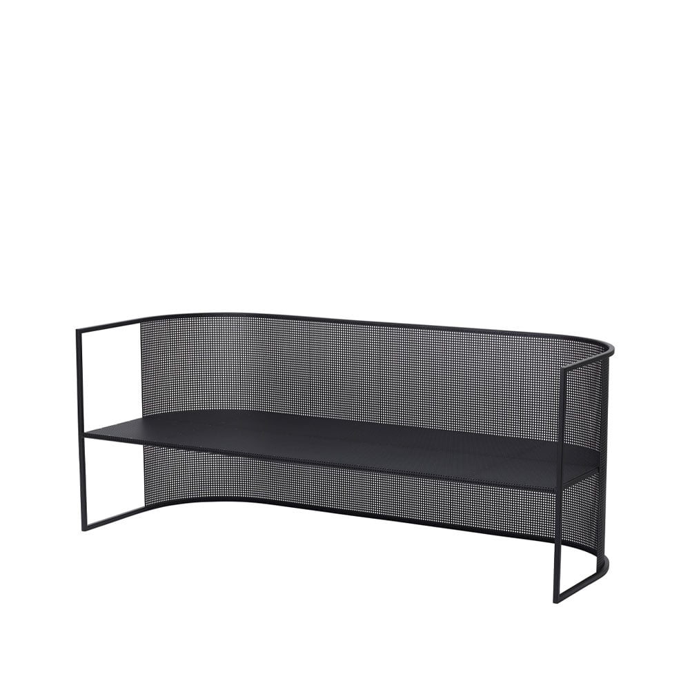 Kristina Dam Studio Bauhaus bench Black