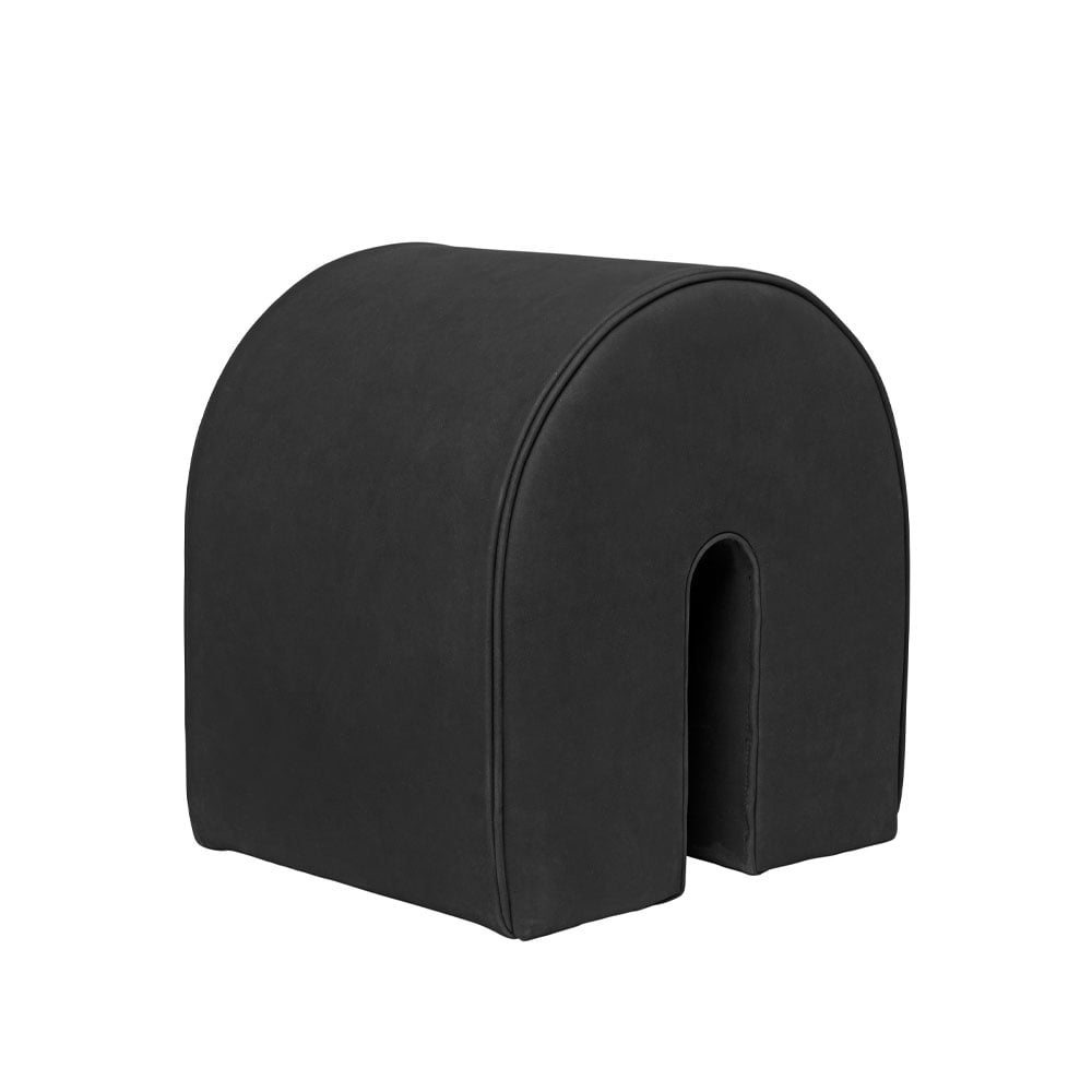 Kristina Dam Studio Curved pouf Leather black