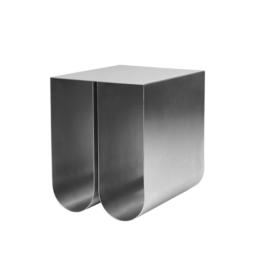 Kristina Dam Studio Curved side table Stainless steel