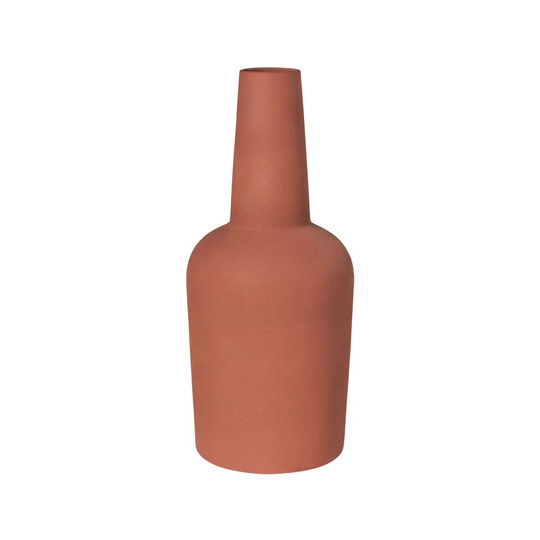 Kristina Dam Studio Dome vase L Ø18x49 cm Terracotta red