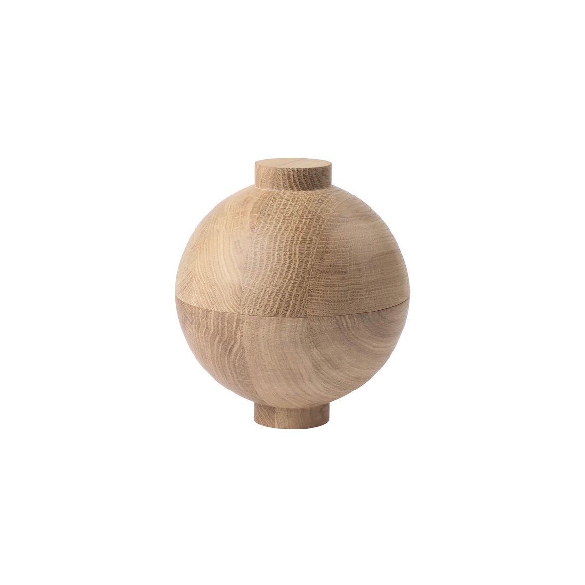 Kristina Dam Studio Wooden Sphere bowl XL Ø16x18 cm Oak