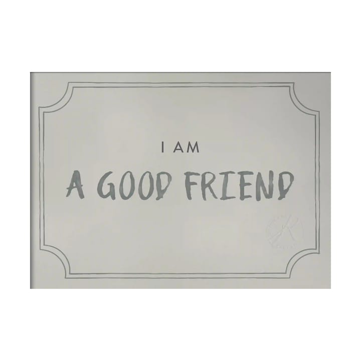 Good friend diploma poster 21x30 cm - Dusty mint - Kunskapstavlan®