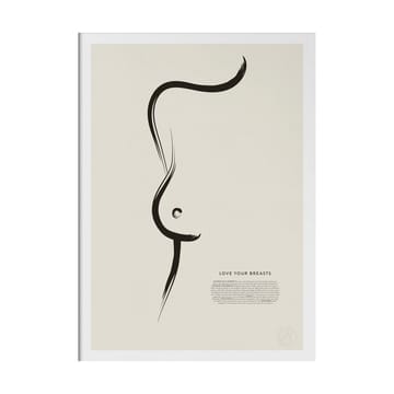 Love your breasts poster - 50x70 cm - Kunskapstavlan®