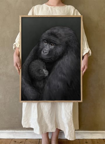 Mountain gorilla poster - 30x40 cm - Kunskapstavlan®