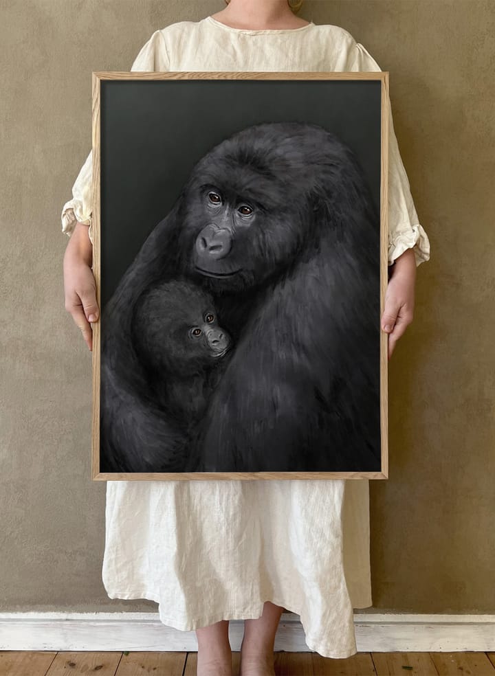 Mountain gorilla poster, 30x40 cm Kunskapstavlan®