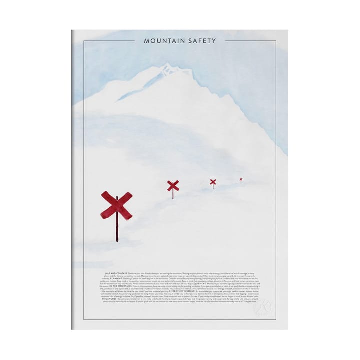 Mountain safety poster - 30x40 cm - Kunskapstavlan®