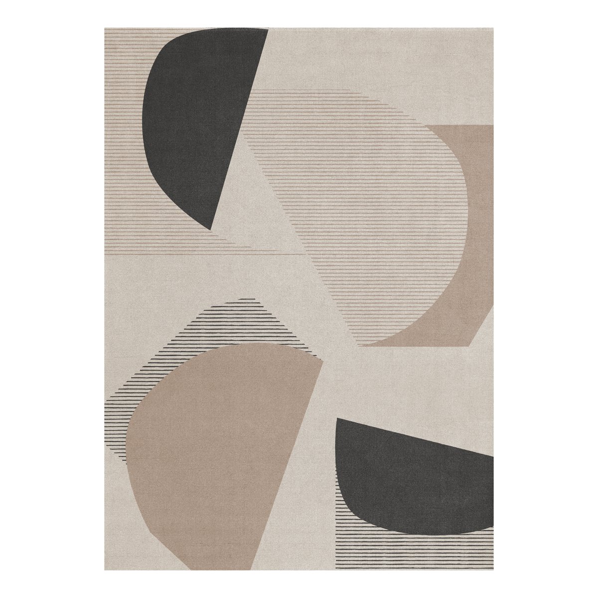 Layered Birch wool rug 180x270 cm