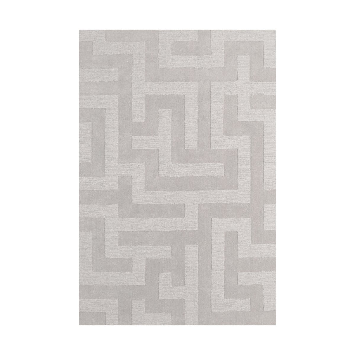 Layered Byzantine grande wool carpet Simply gray, 180x270 cm