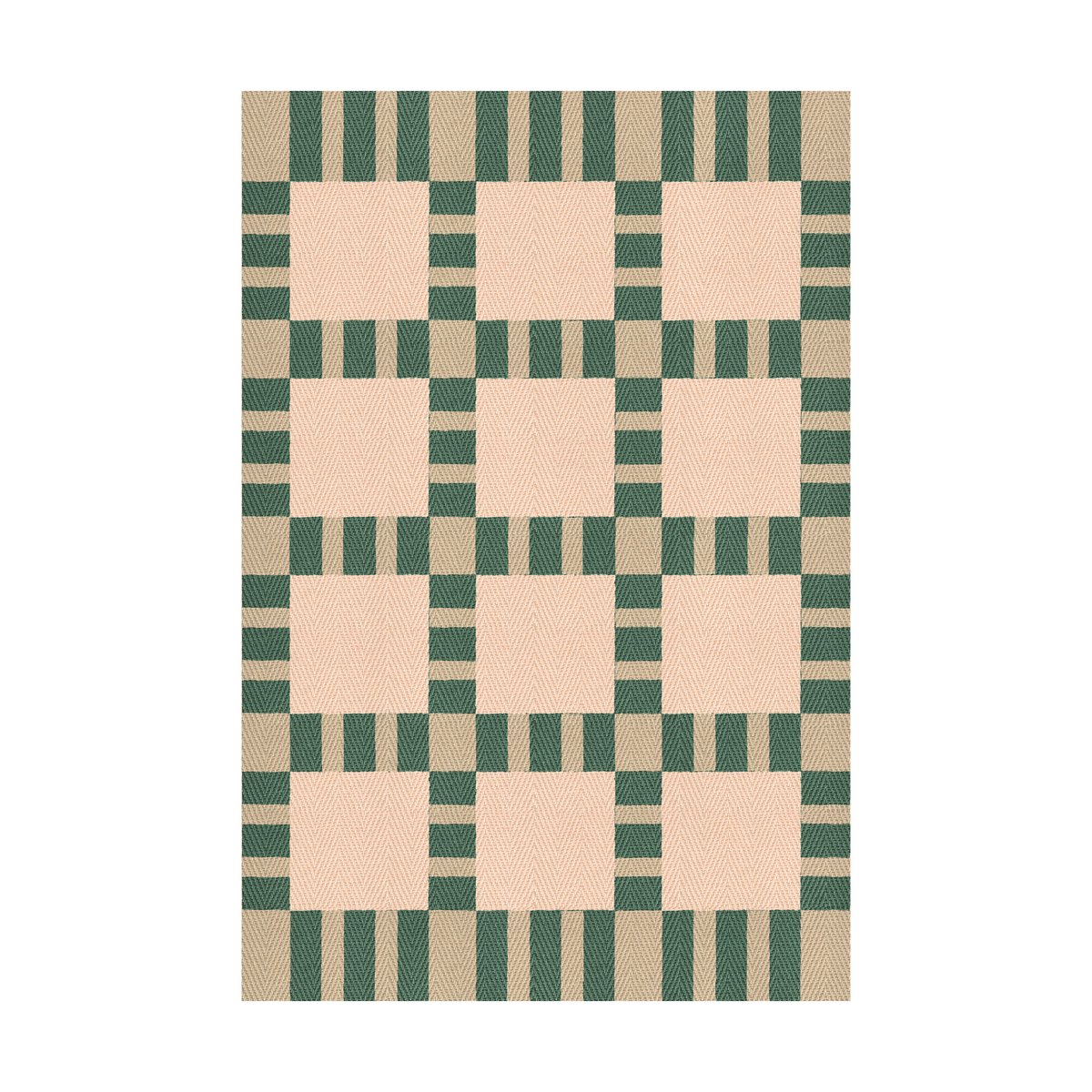 Layered Evelina Kroon jute rug 180x270 cm Korean chives