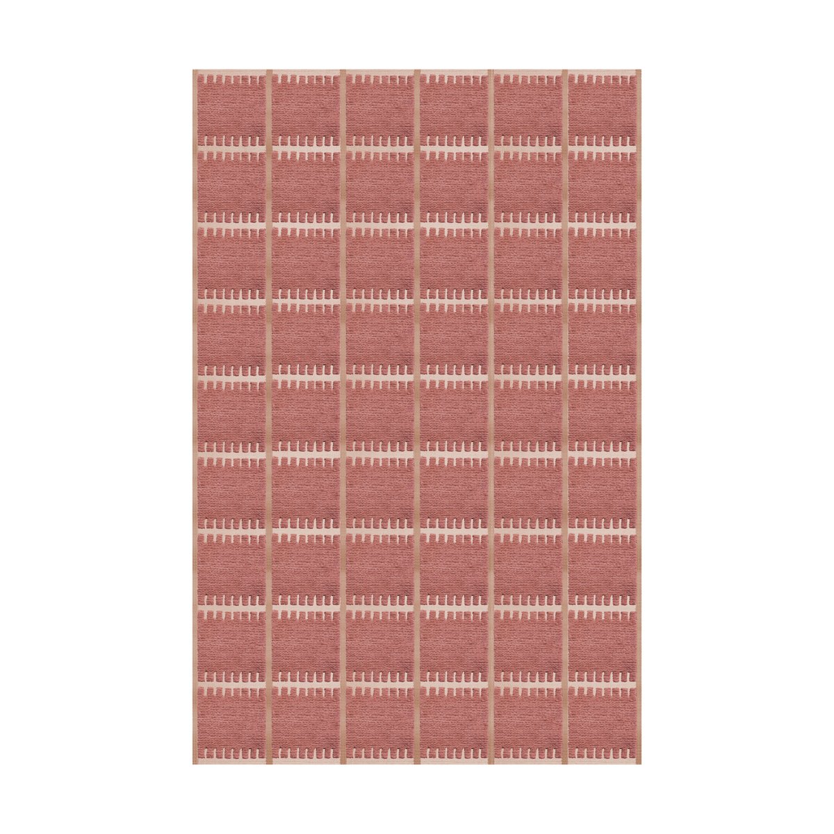 Layered Lilly wool carpet Claret red, 200x300 cm