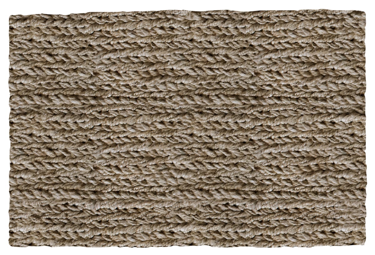 Layered Lotta Agaton Chunky Hemp doormat Natural. 60x90 cm