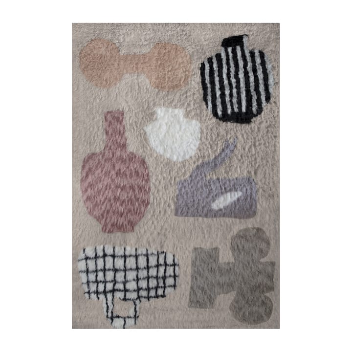 Picnic wool carpet, Beige. 250x350 cm Layered